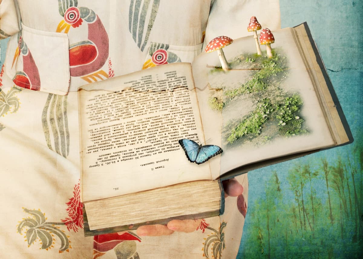 A Dana Klein composite portrait framed and displayed on a wall