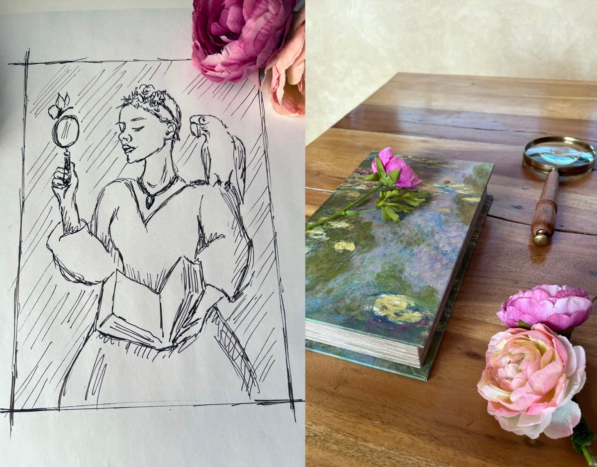 Behind the scenes of a Dana Klein portrait session in studio