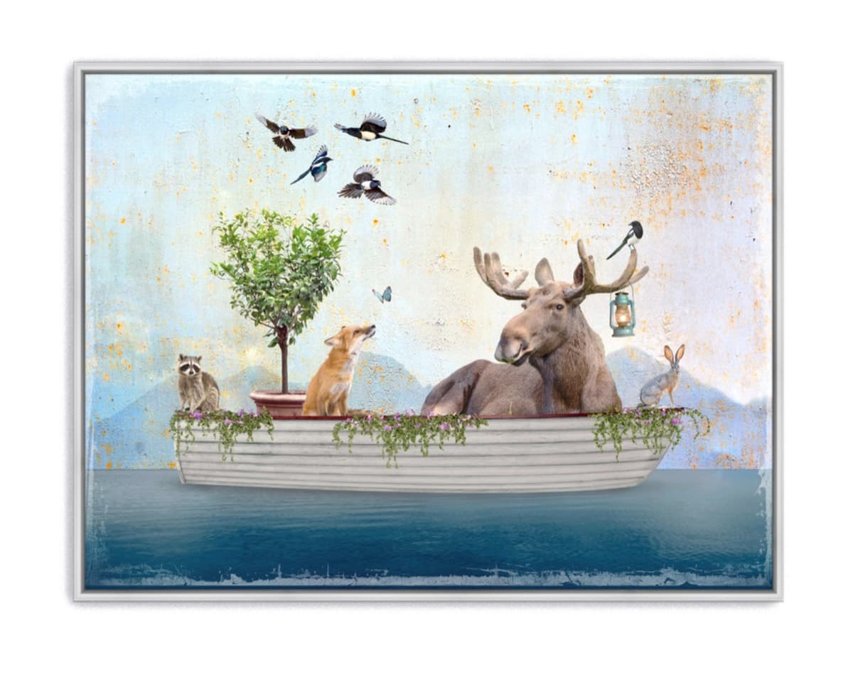 Ferry Tails displayed on a wall