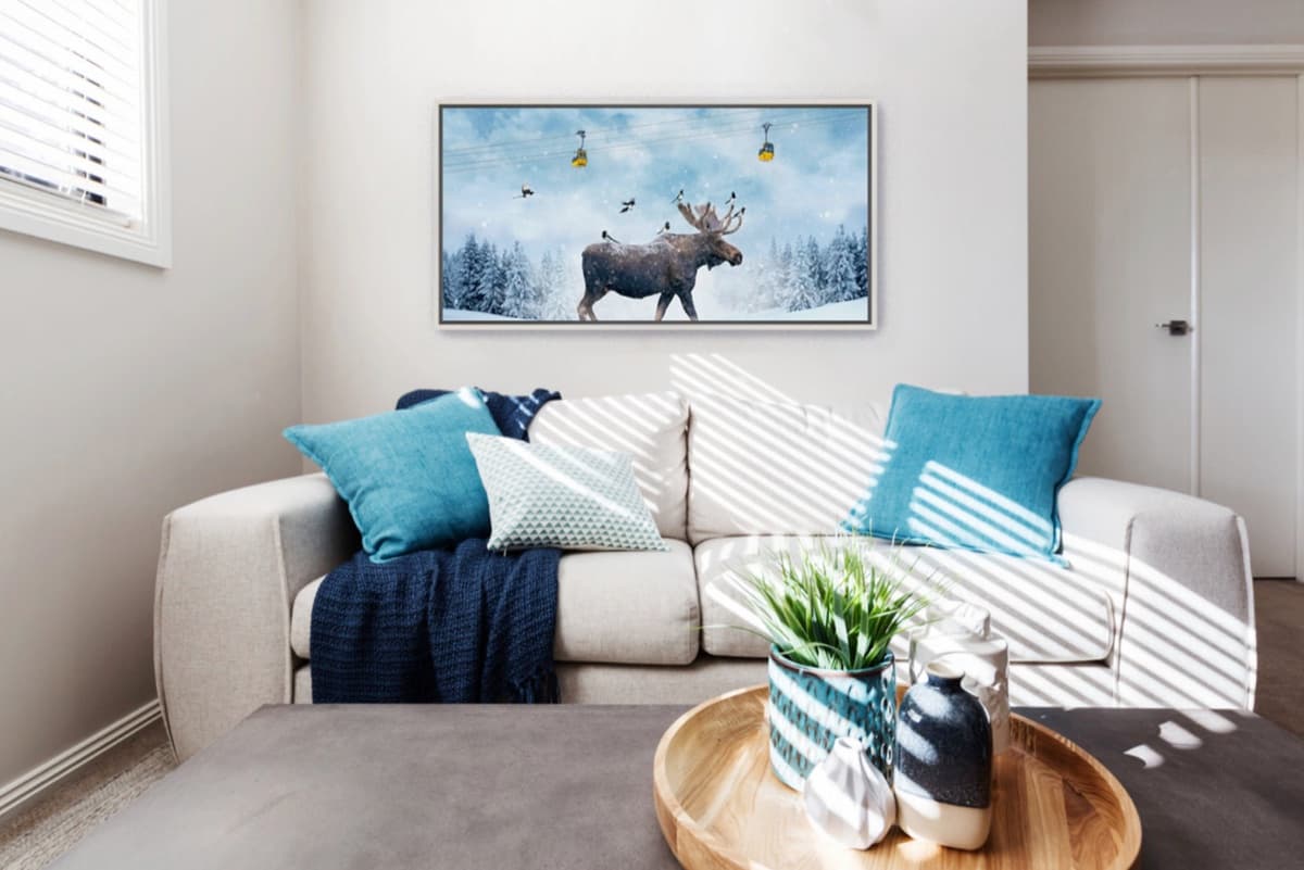 Moose Lift displayed on a wall