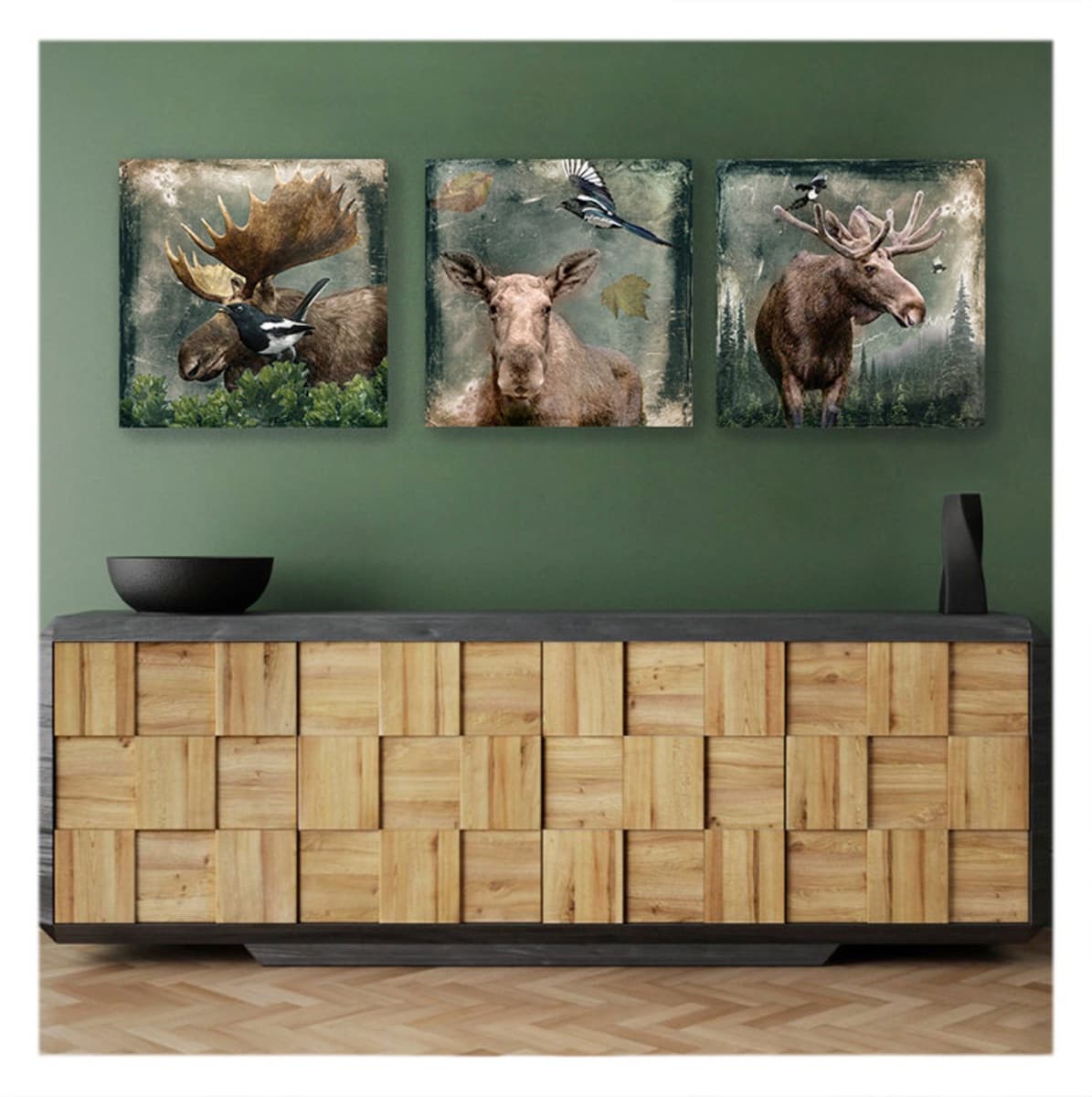 Sanctuary displayed on a wall