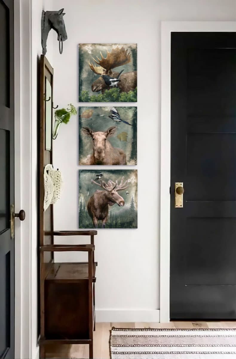 Sanctuary displayed on a wall