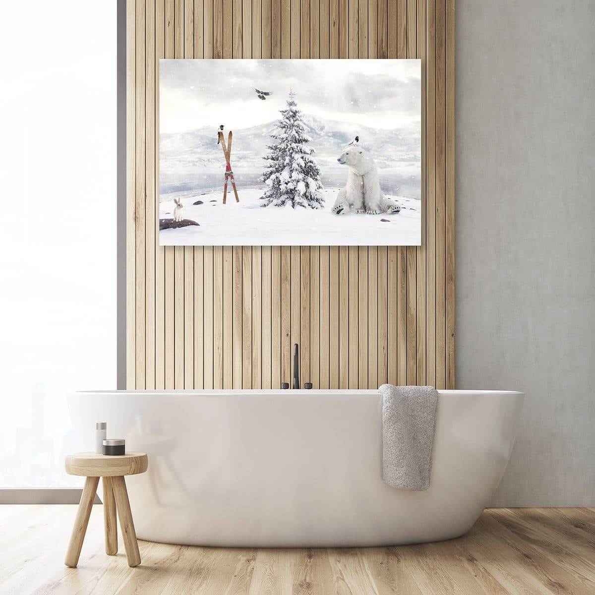 Polar Plunge displayed on a wall