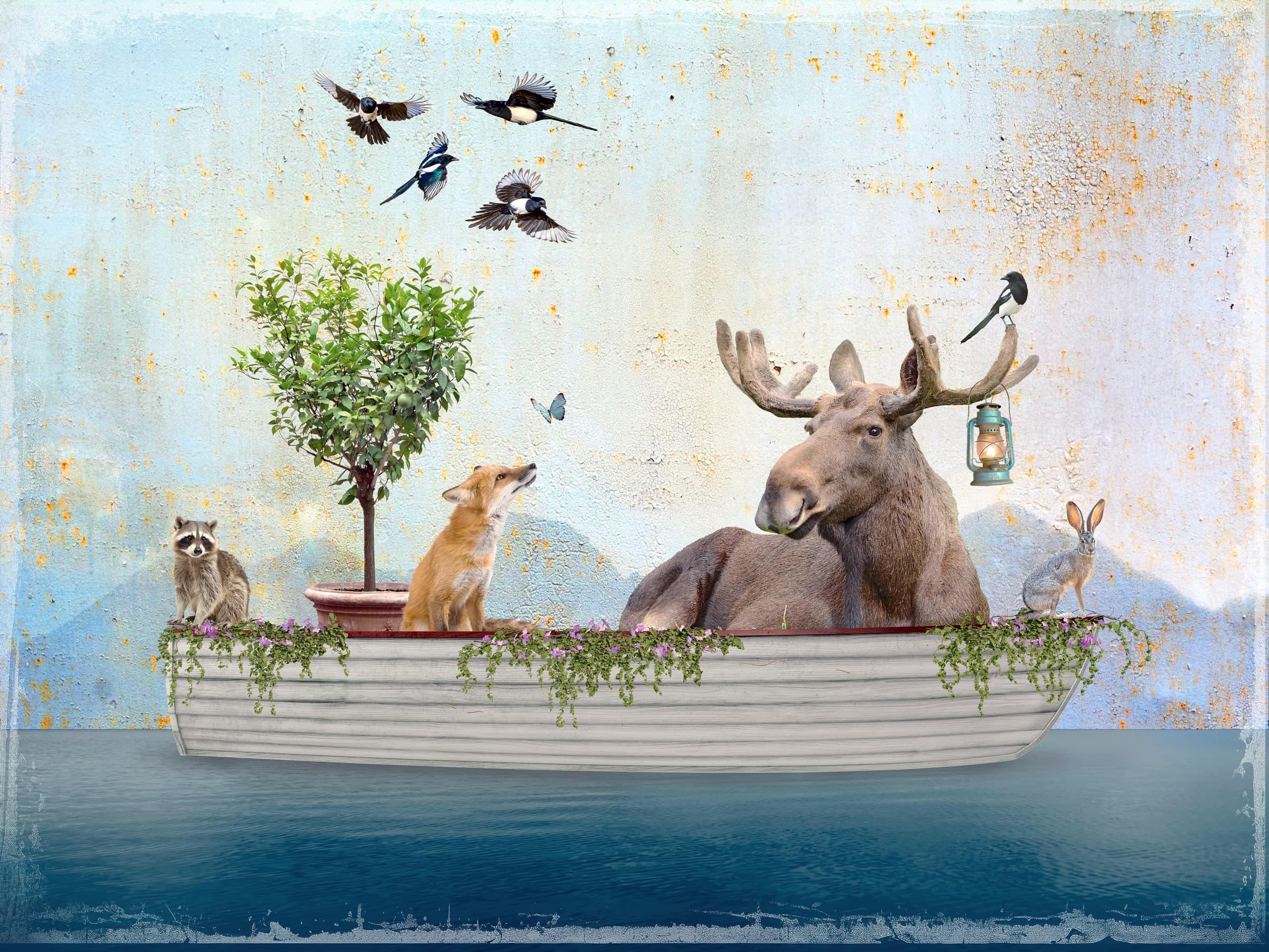 Ferry Tails, limited edition fine art print by Dana Klein